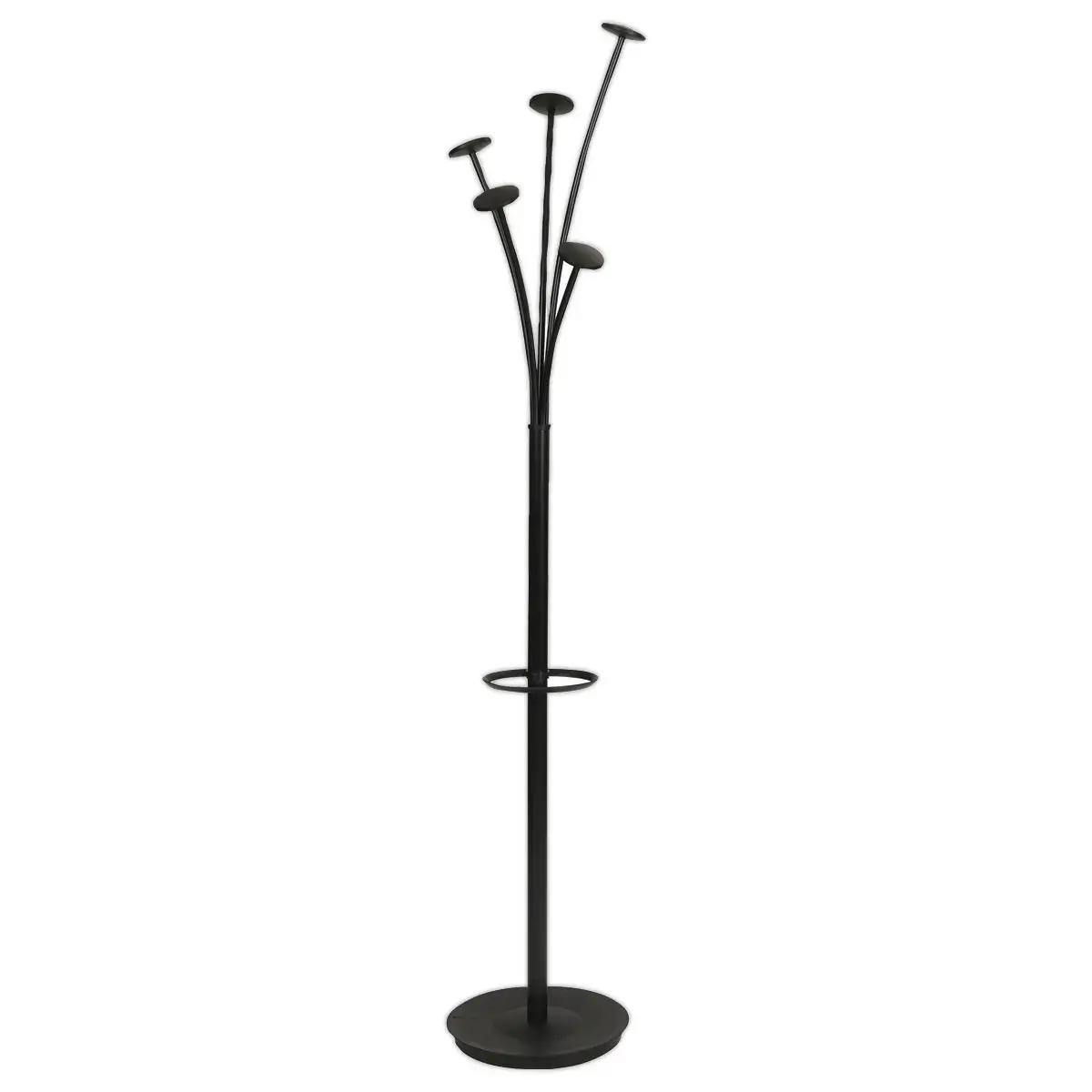 Porte-manteau Festy - 5 patères - Noir - ALBA