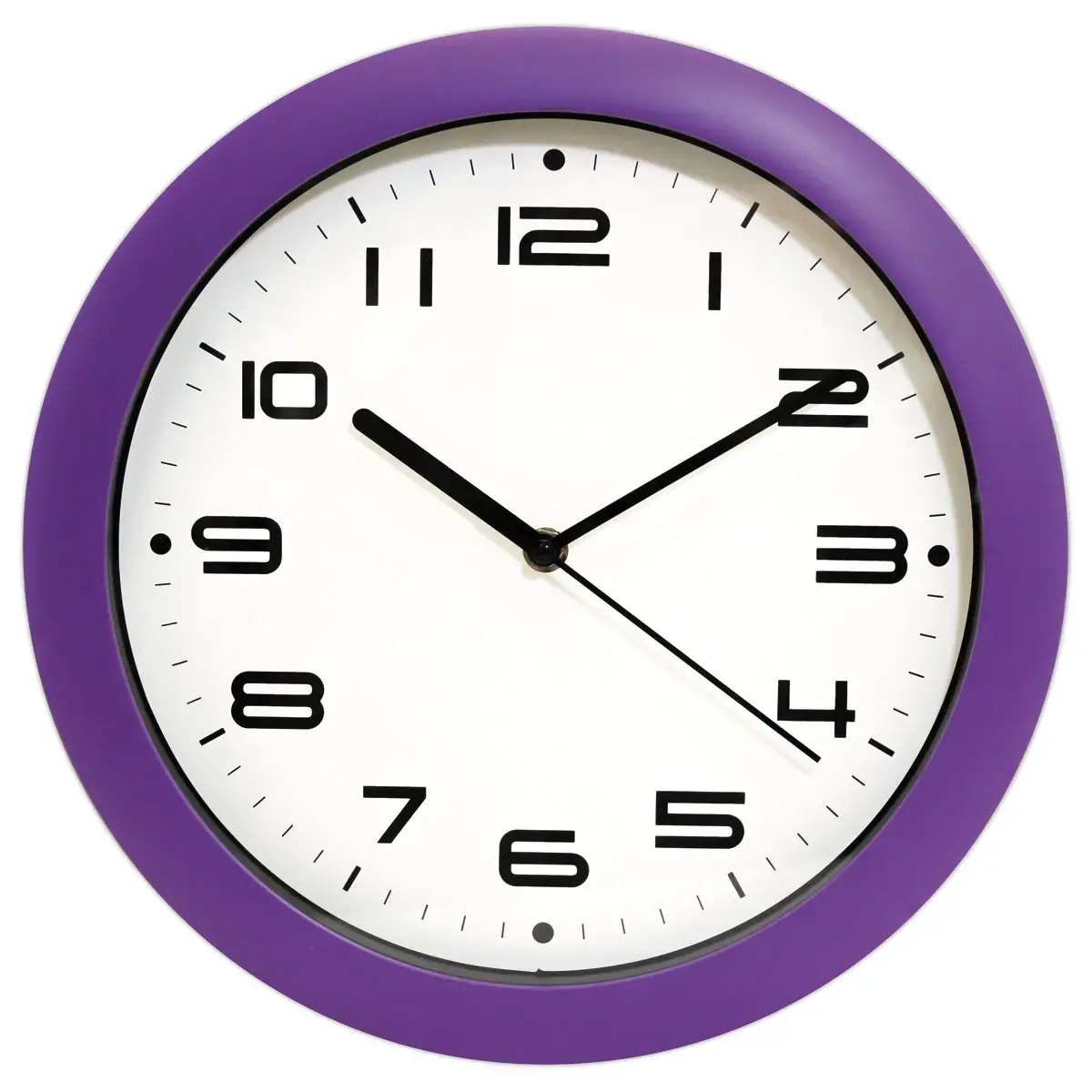 Horloge murale violette 