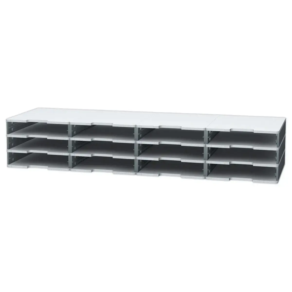 Tiroir pour cases Modulodoc - Hauteur normale 5,4 cm - porte &eacute;tiquette int&eacute;gr&eacute; - EXACOMPTA 
