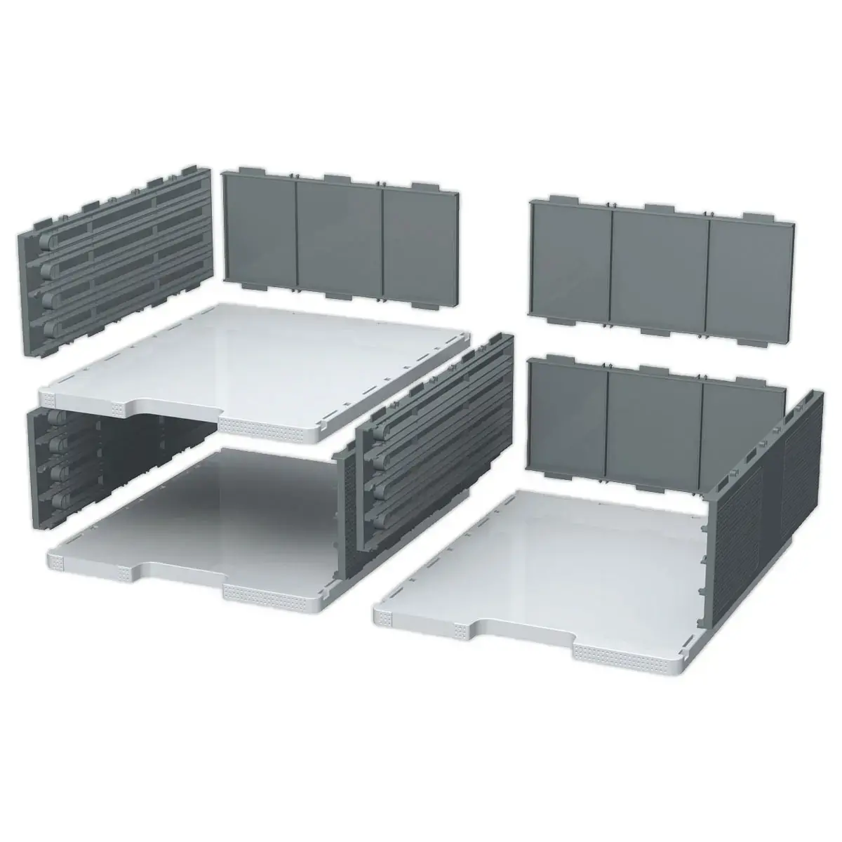 Tiroir pour cases Modulodoc - Hauteur Jumbo 10,8 cm - porte-&eacute;tiquette int&eacute;gr&eacute; - EXACOMPTA 