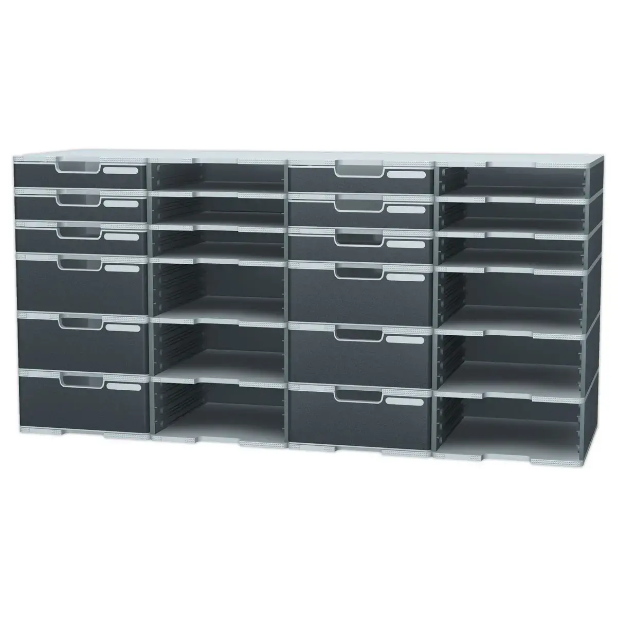 Tiroir pour cases Modulodoc - Hauteur Jumbo 10,8 cm - porte-&eacute;tiquette int&eacute;gr&eacute; - EXACOMPTA 
