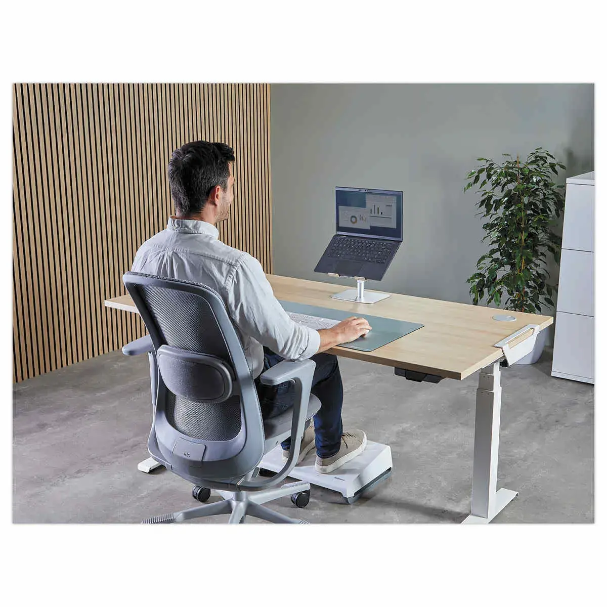 Support PC portable fixe Alumia - Gris - FELLOWES 
