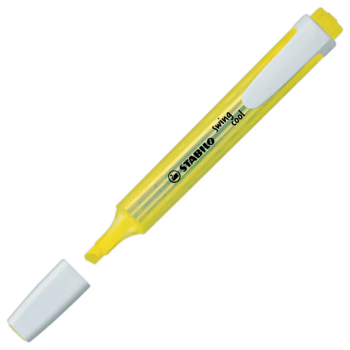6 Surligneurs swing cool - Pointe biseautée - Coloris assortis - STABILO