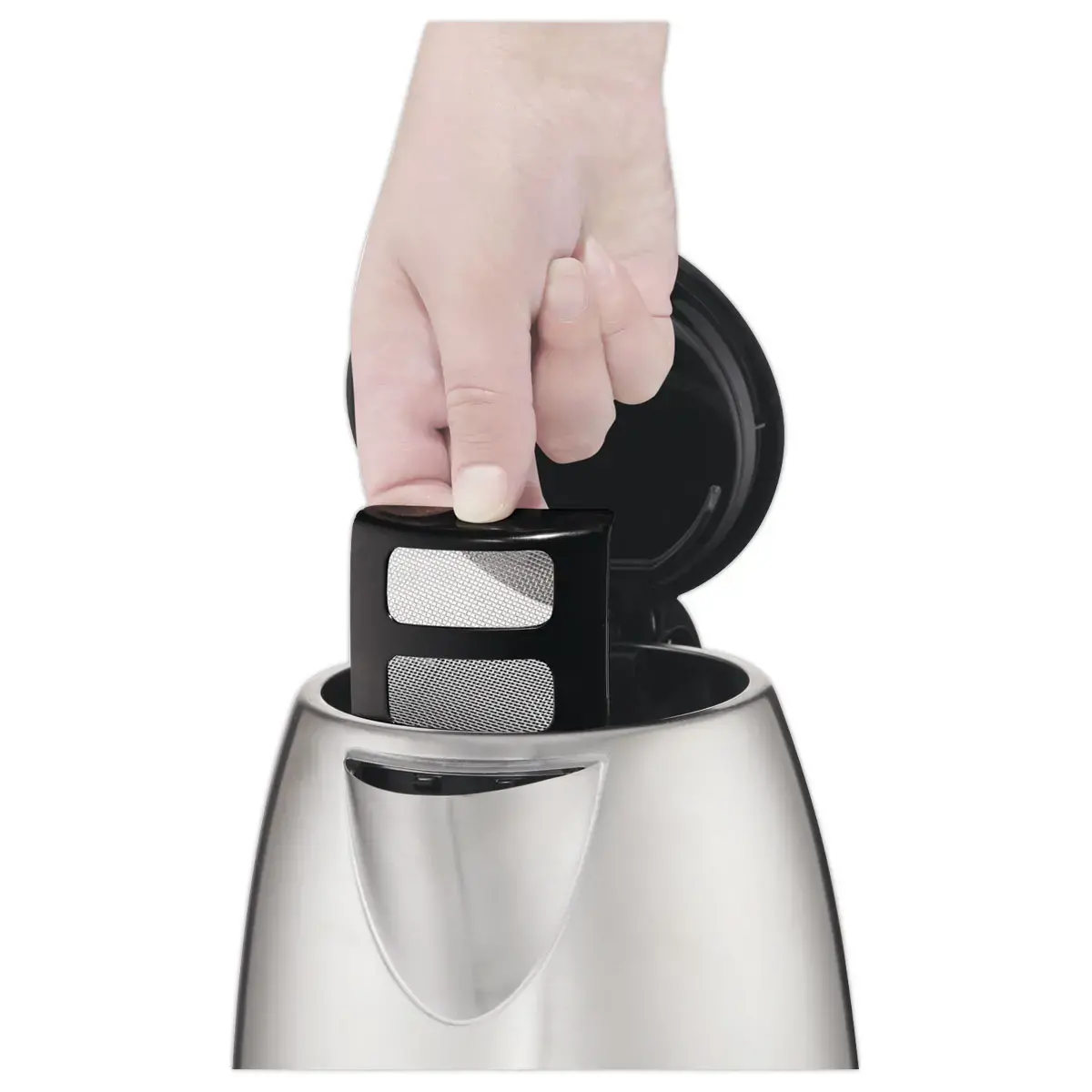 Bouilloire 1,5L - Coloris inox et noir - MOULINEX