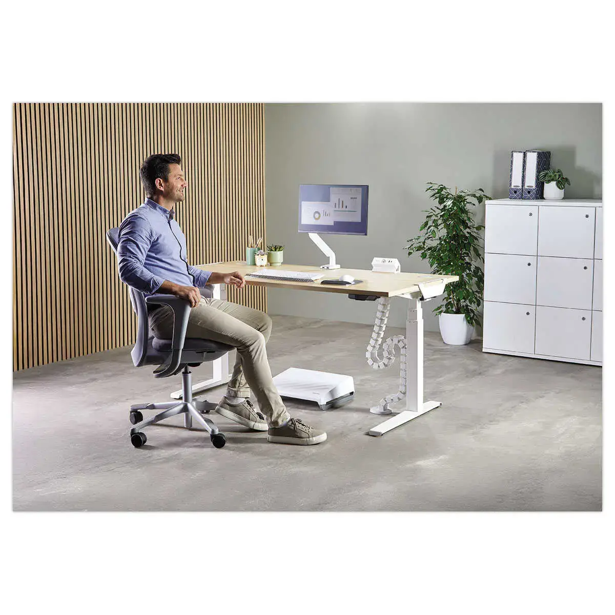 Organisateur de câbles Cable Spine - Blanc - FELLOWES