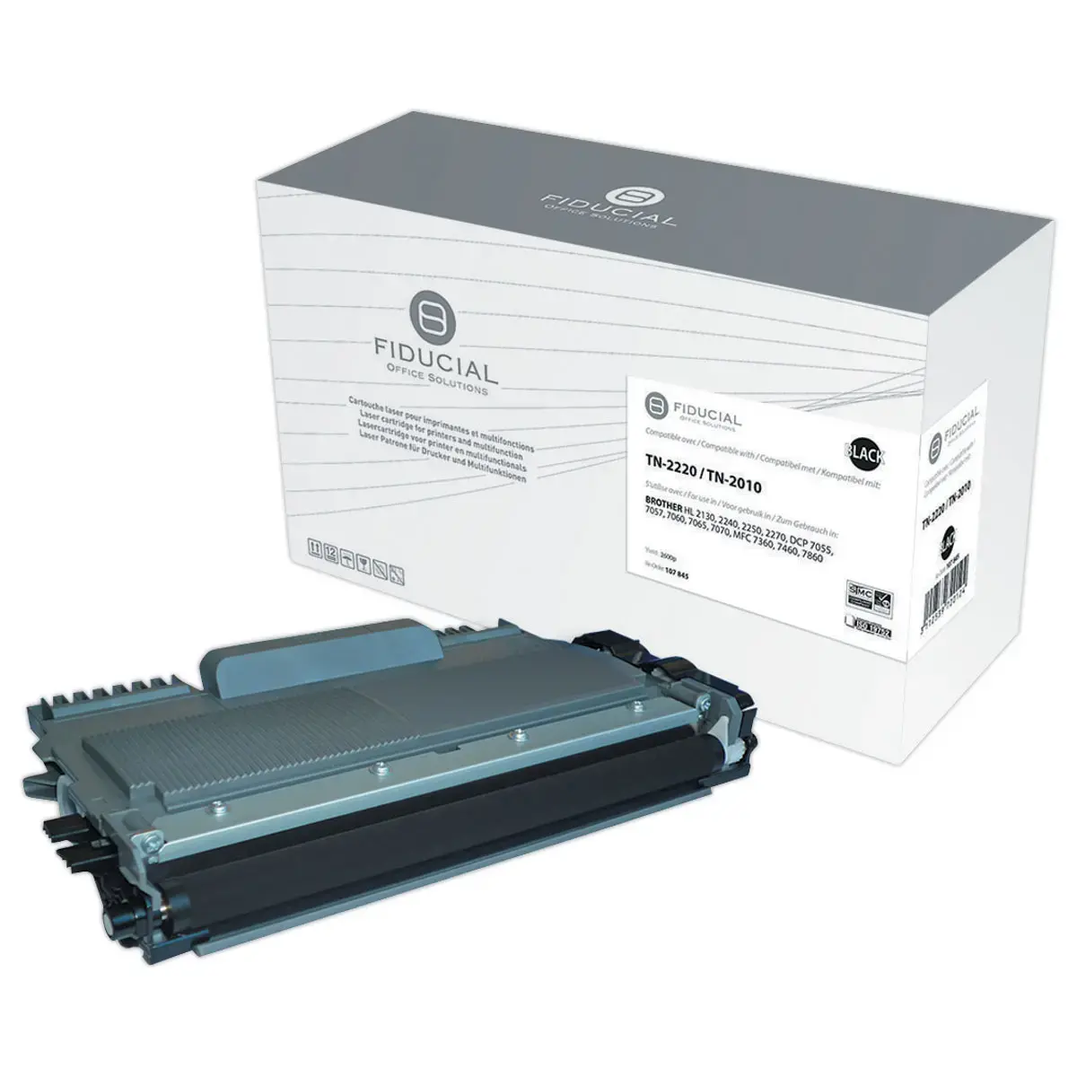 Cartouche noire laser - équiv. Brother TN2220 - FIDUCIAL