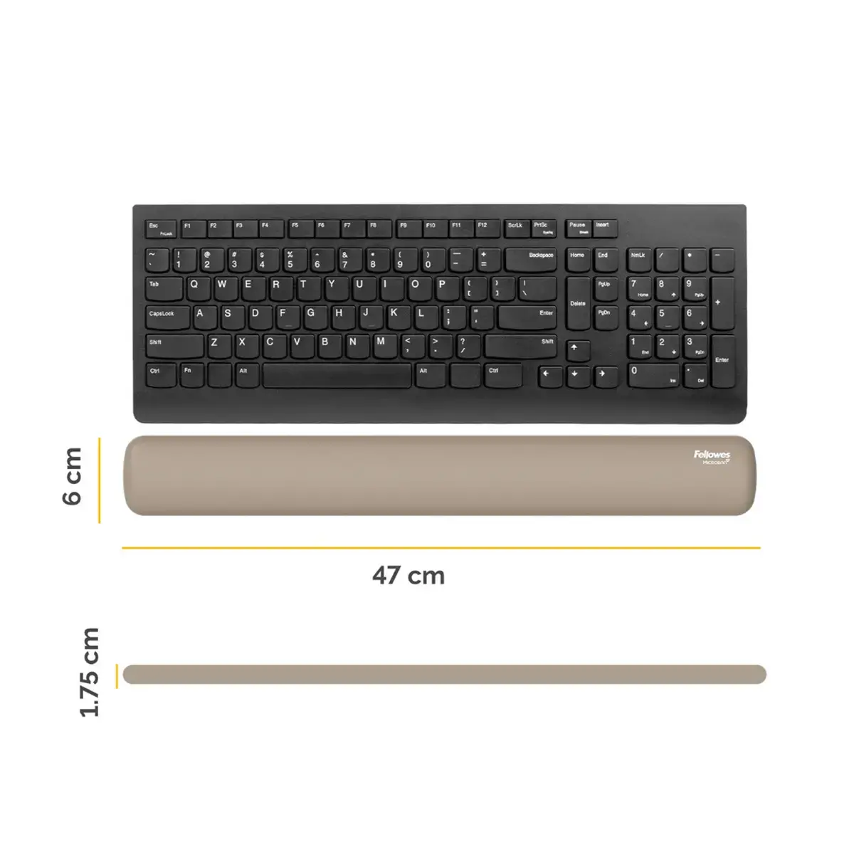 Repose-poignets clavier Breyta - Sable - FELLOWES