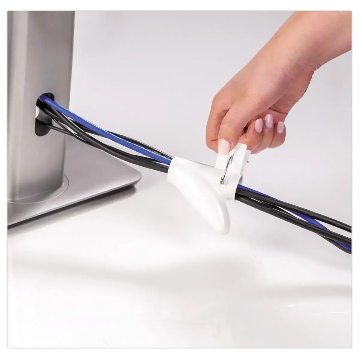 Guide câbles Cable Zip - Blanc - FELLOWES