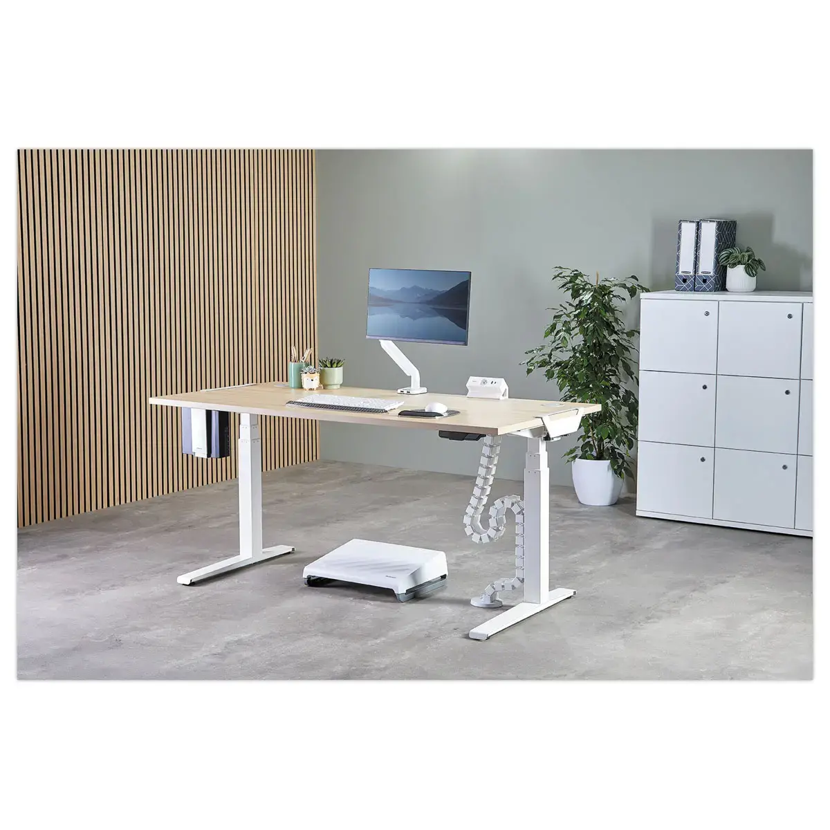 Support UC pour bureau - Blanc - FELLOWES 