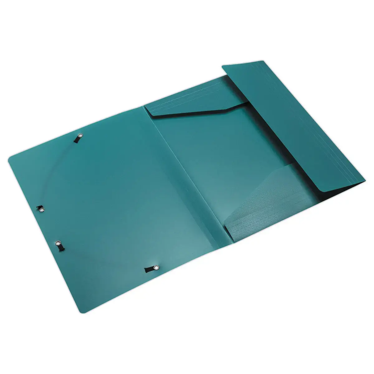 Chemise élastiques 3 rabats Opak - Plastique recyclé - Vert - EXACOMPTA