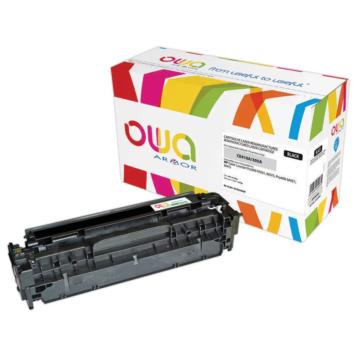 Toner &eacute;q. HP CE410A - Noir - OWA 