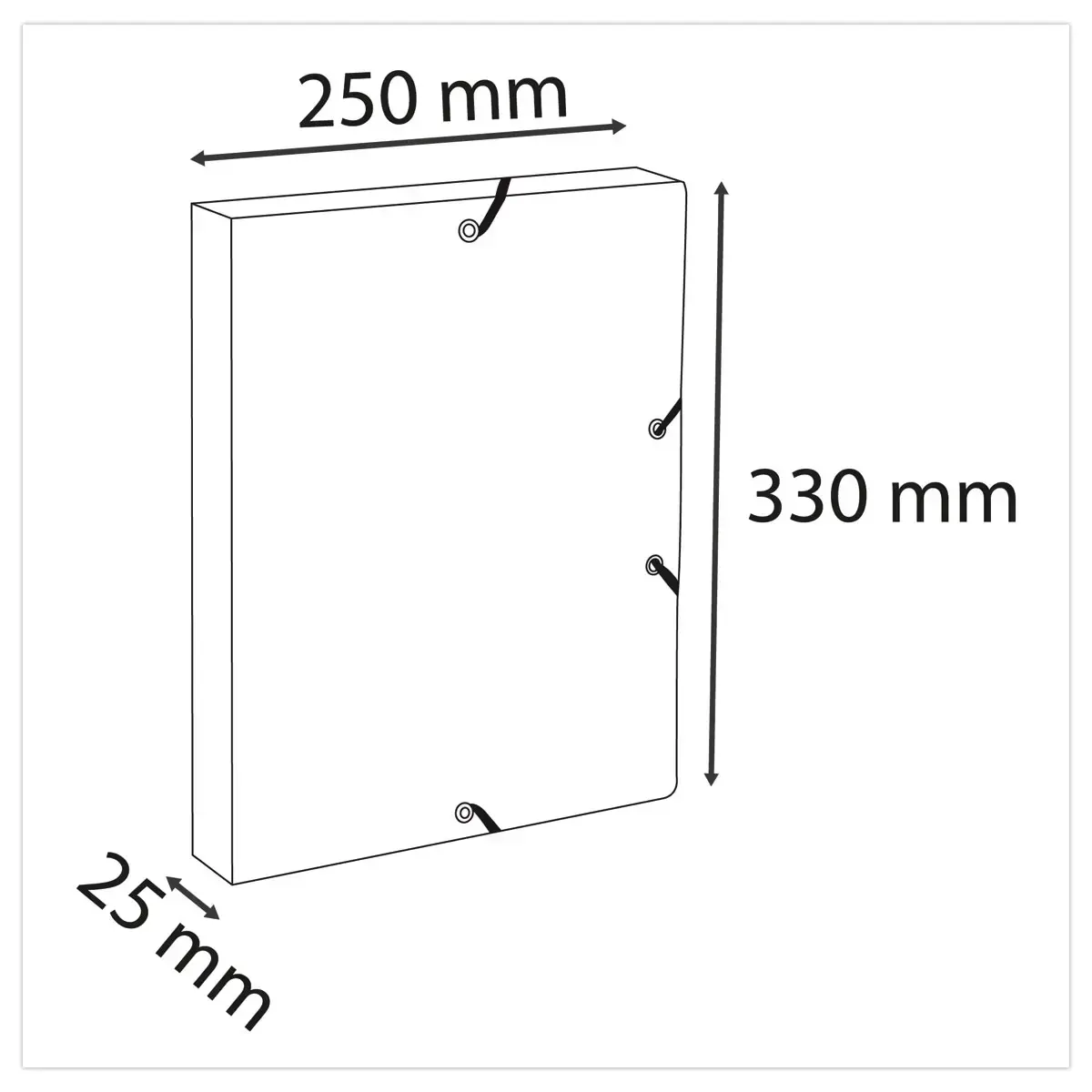 Bo&icirc;te de classement Autentik - Dos 25 mm - Coloris al&eacute;atoire - EXACOMPTA 