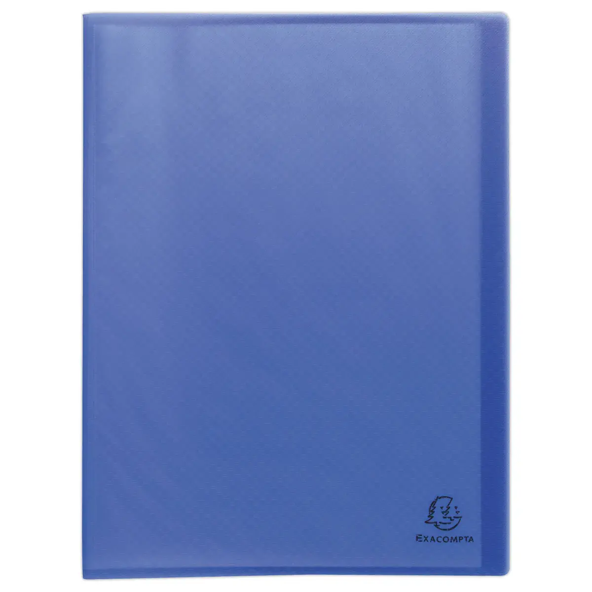 Protège-documents plastique recyclé - 80 vues - Bleu - EXACOMPTA