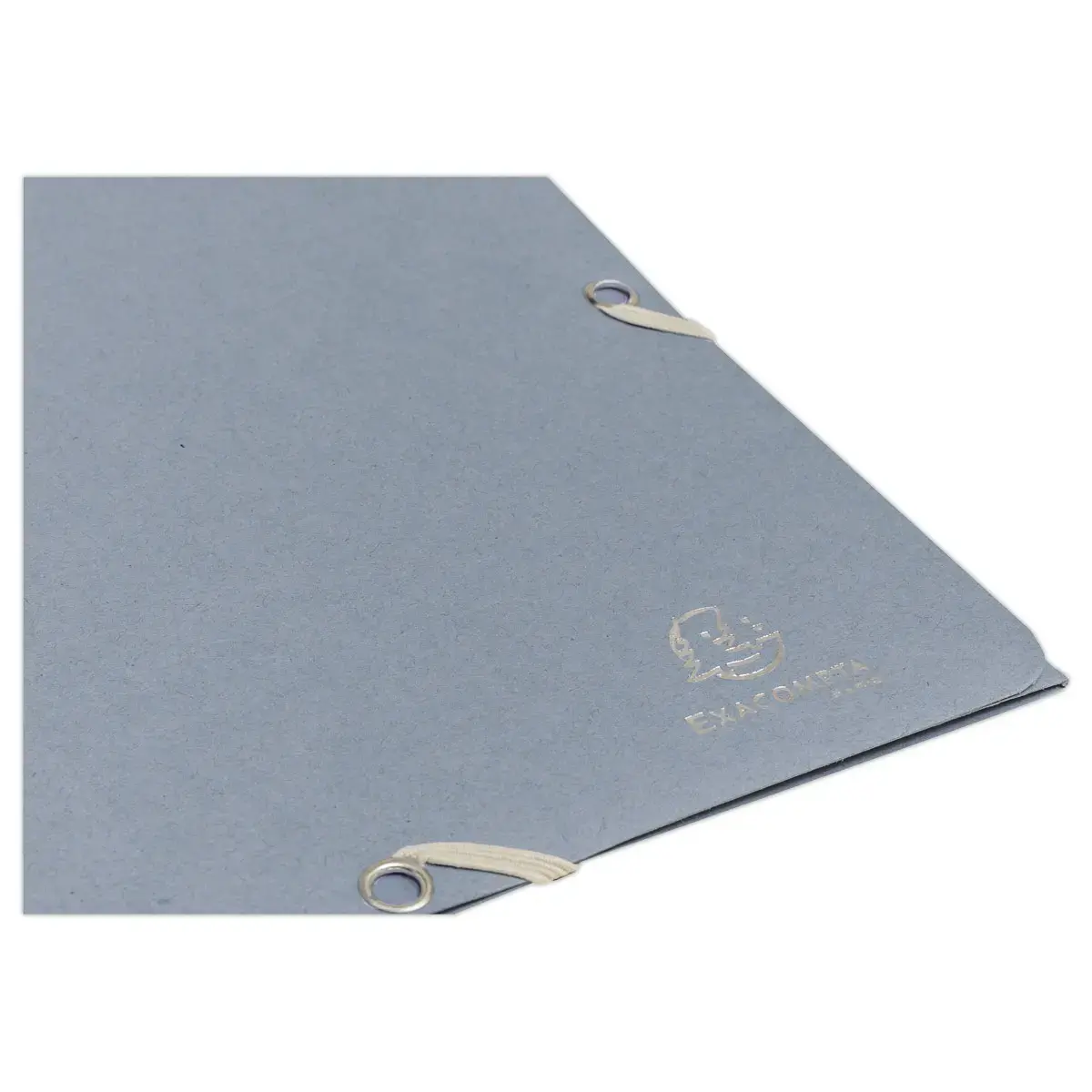 Chemise &eacute;lastiques 3 rabats - Carte recycl&eacute;e - Bleu gris - EXACOMPTA 