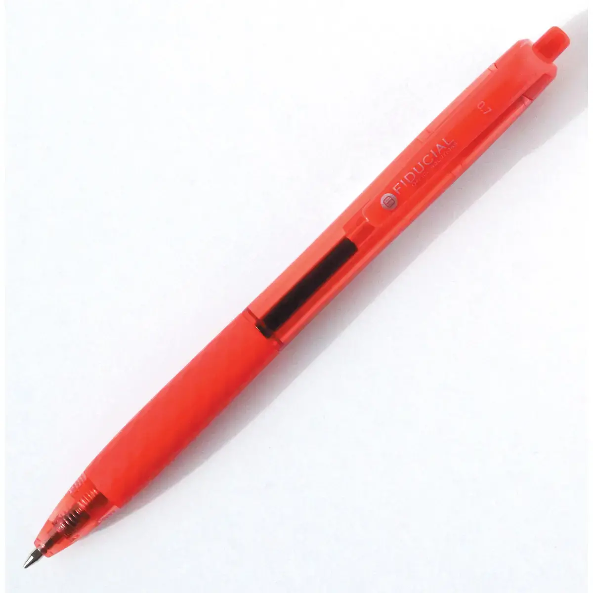 Stylo bille r&eacute;tractable - Avec grip - Ecriture moyenne - Rouge - FIDUCIAL 