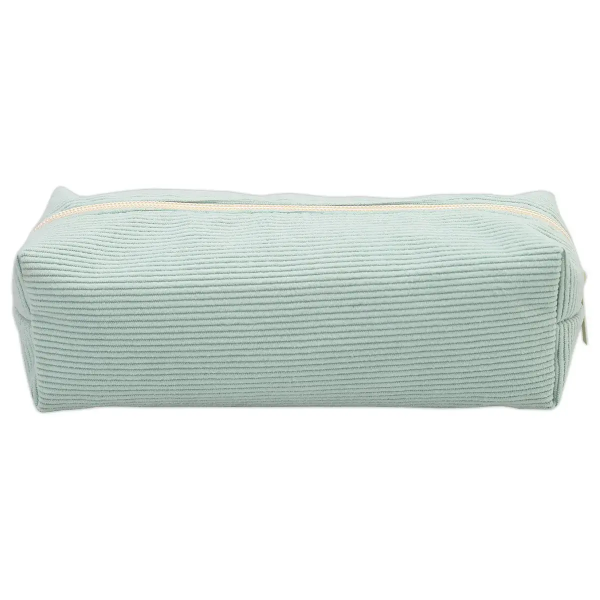 Trousse rectangulaire - Velours vert clair - Sign