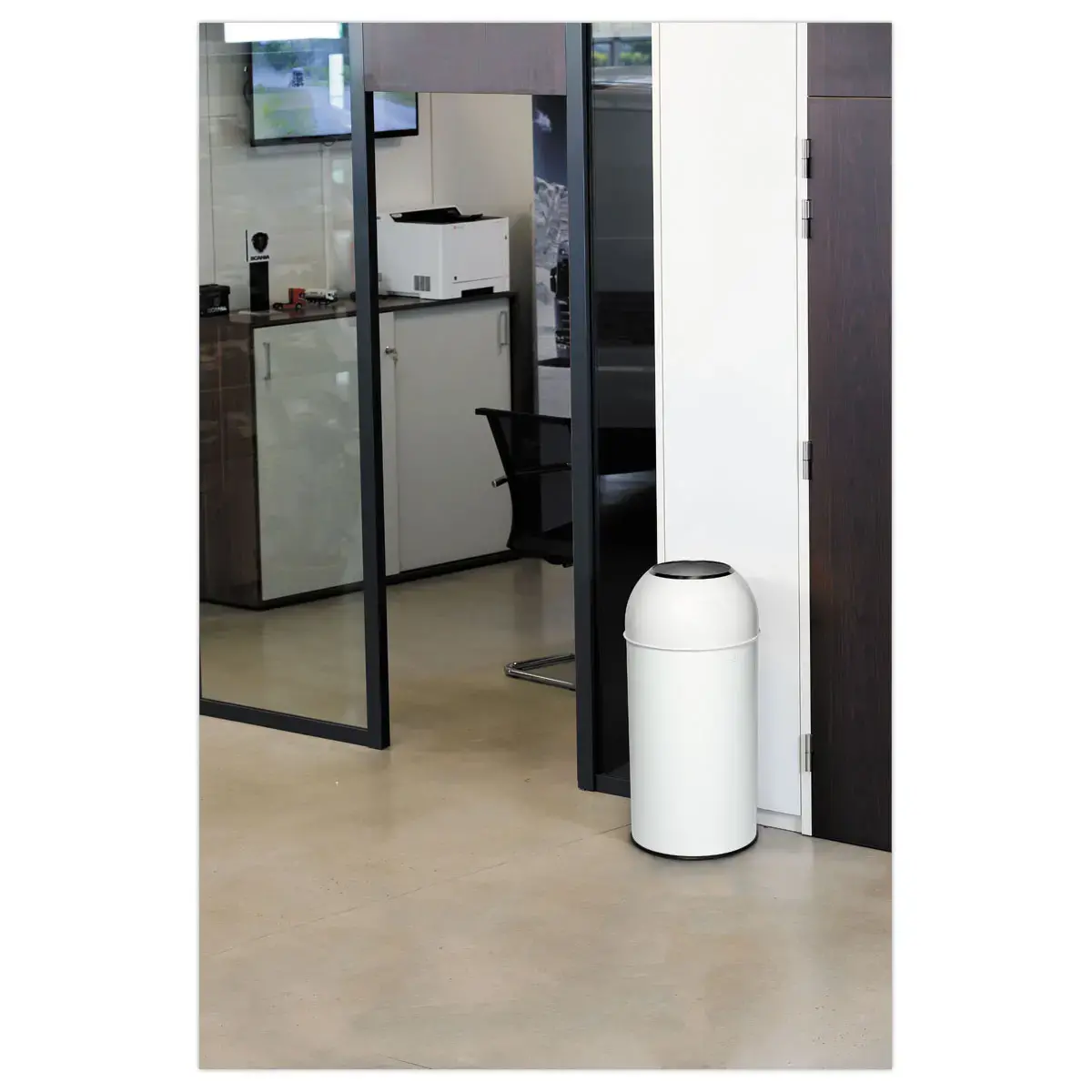 Collecteur "dôme" - 40L - Blanc