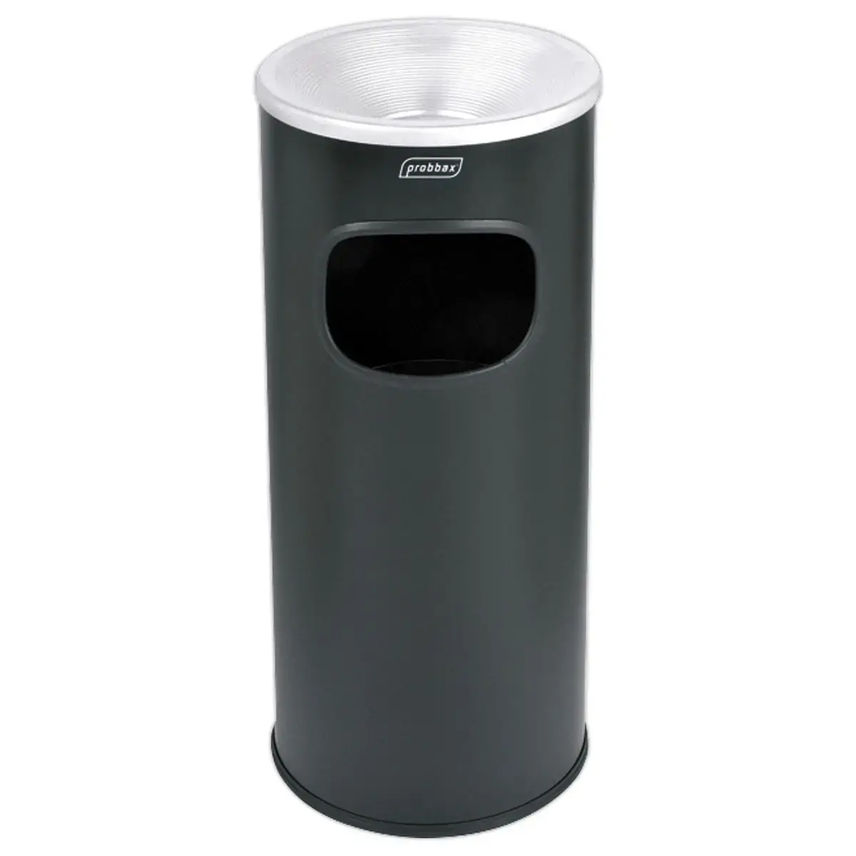 Cendrier avec corbeille - 30L - Noir - PROBBAX