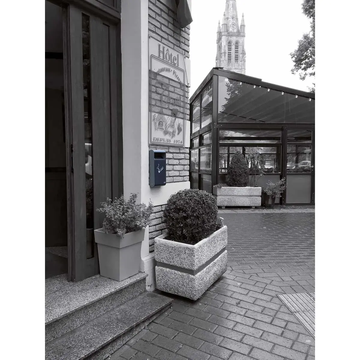 Cendrier mural - 3L - Noir - PROBBAX