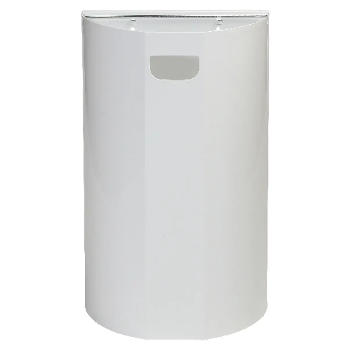 Collecteur mural demi-lune - 40L - Blanc 
