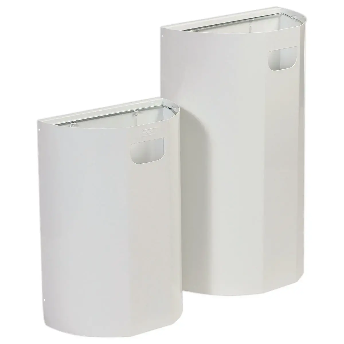 Collecteur mural demi-lune - 20L - Blanc