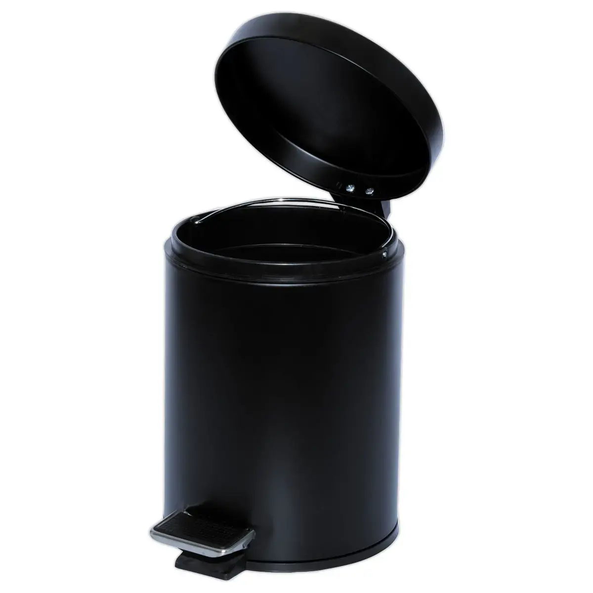 Collecteur à pédale avec bac intérieur en plastique - 5L - Noir