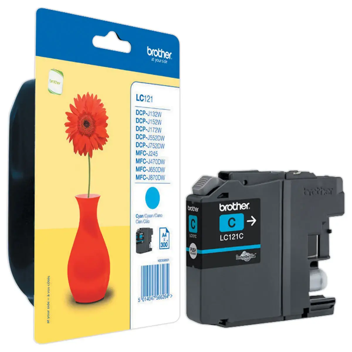 cartouche jet d'encre BROTHER cyan LC121C