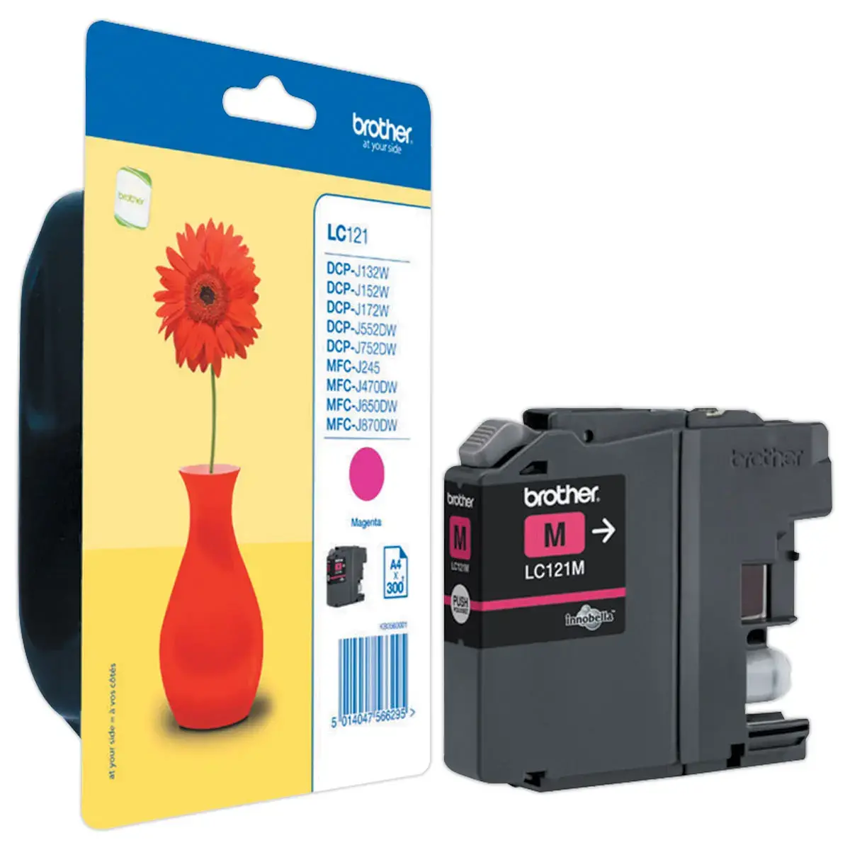 cartouche jet d'encre BROTHER magenta LC121M