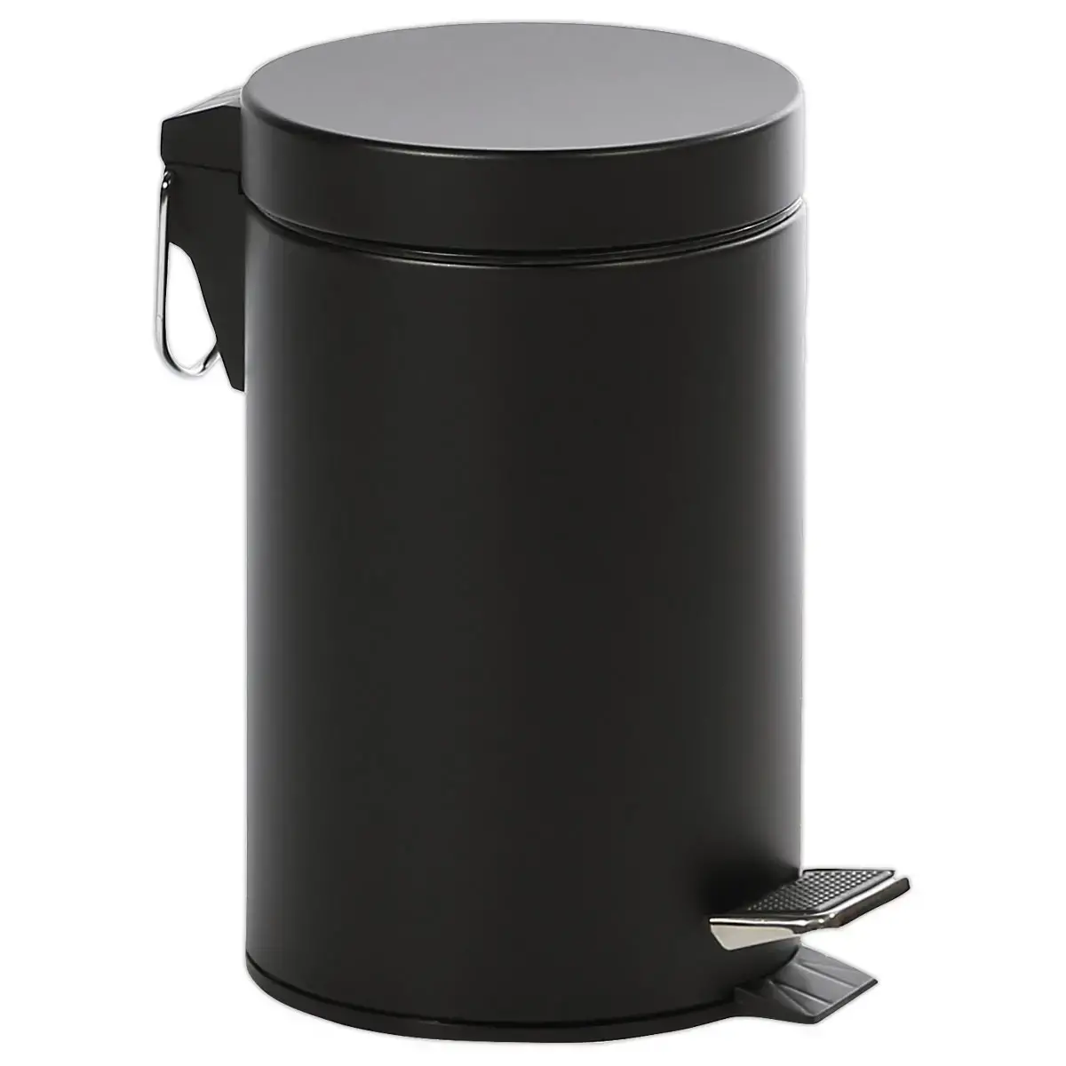Collecteur à pédale avec bac intérieur en plastique.- 3L - Noir