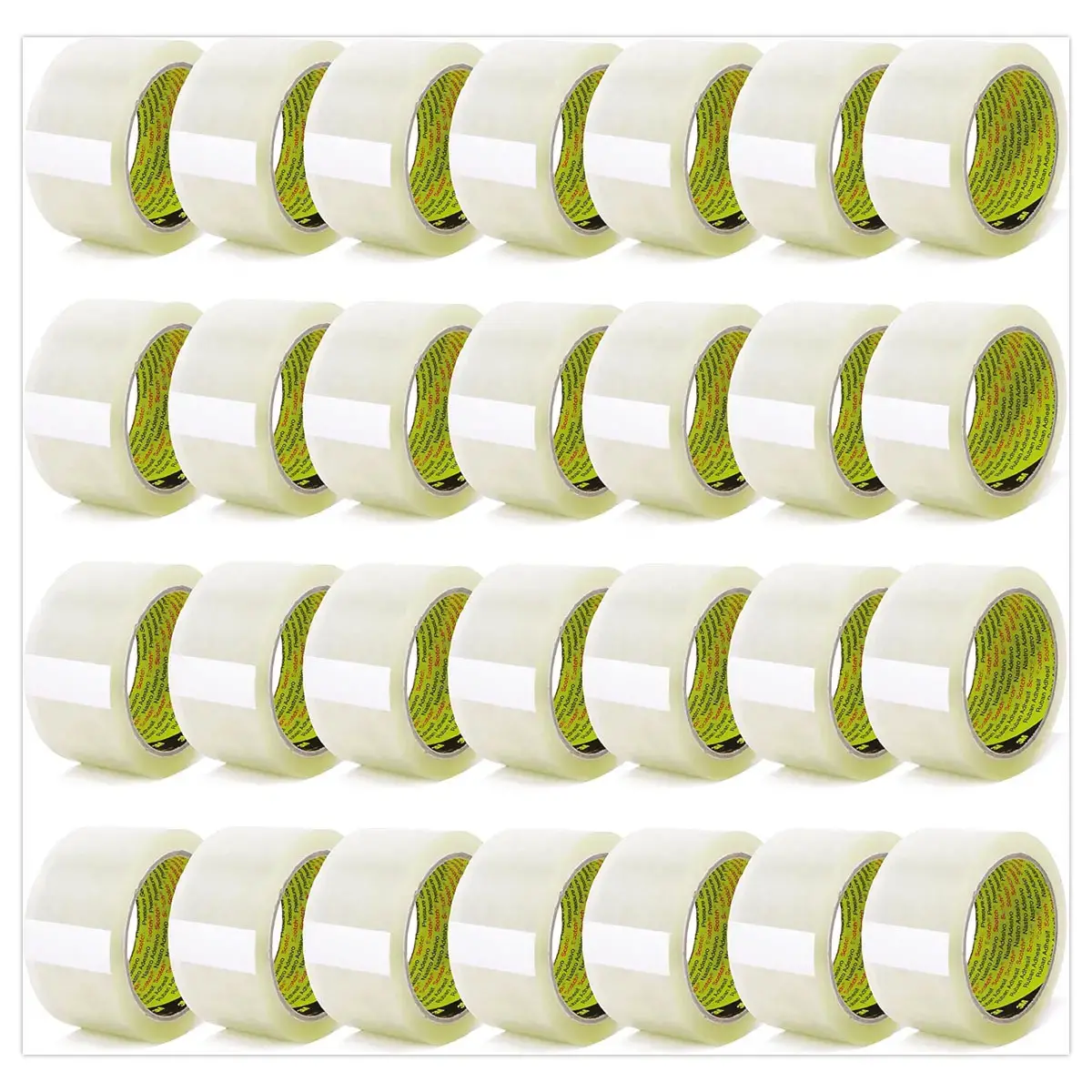 36 rouleaux d'adhésif d'emballage transparent - 3739