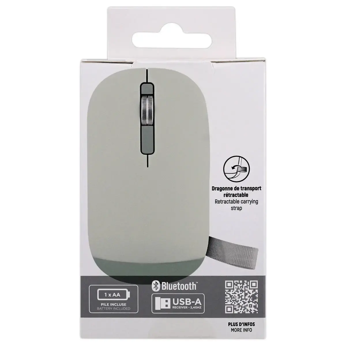 Souris sans fil Color - Vert - T'NB 
