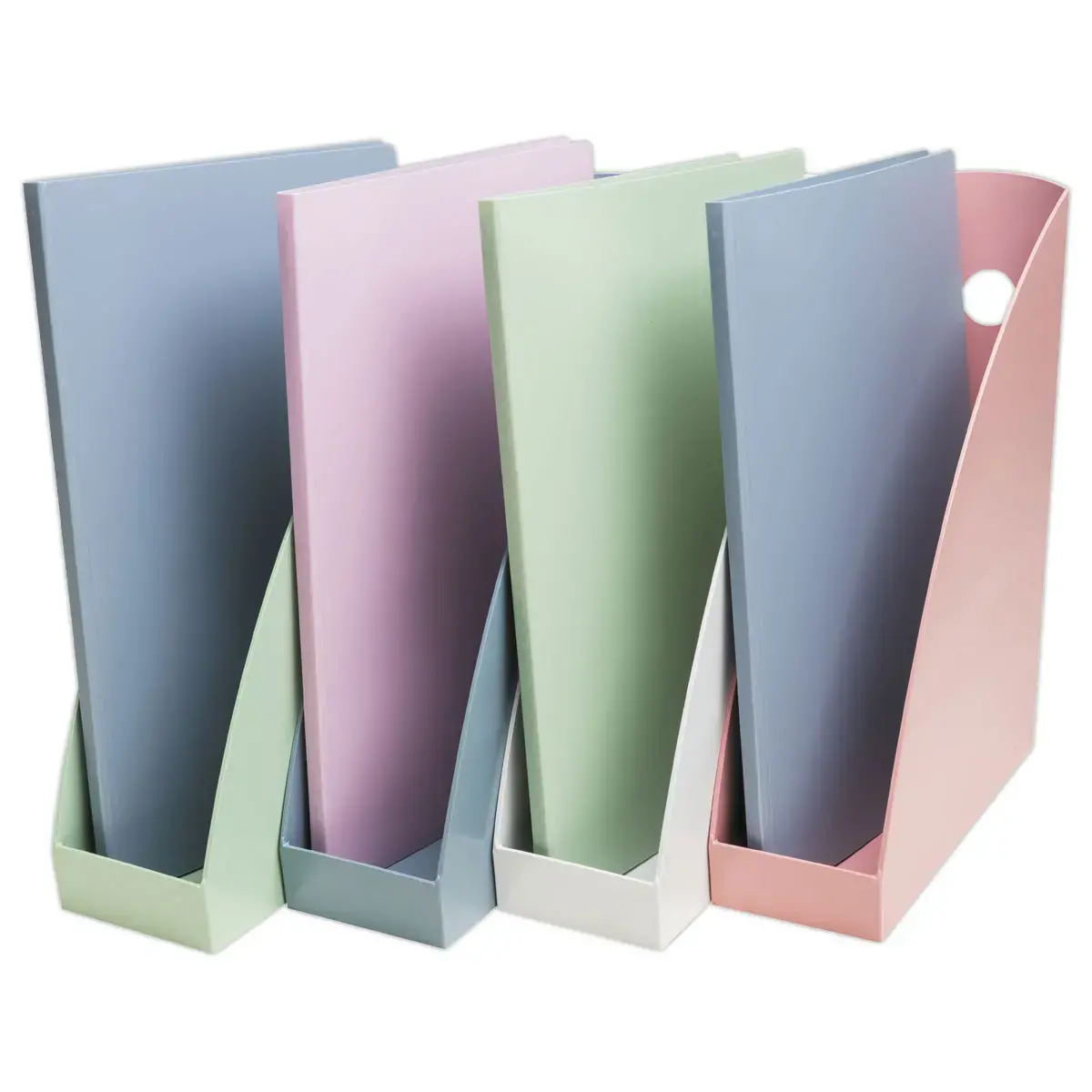 Lot de 4 porte-revues Autentik - Couleurs assorties - Exacompta 