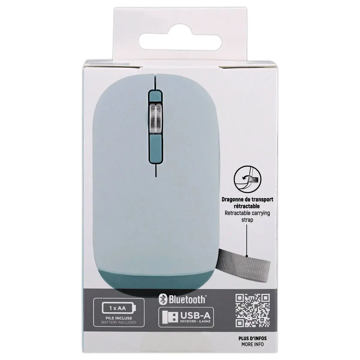 Souris sans fil Color - Bleu - T'NB