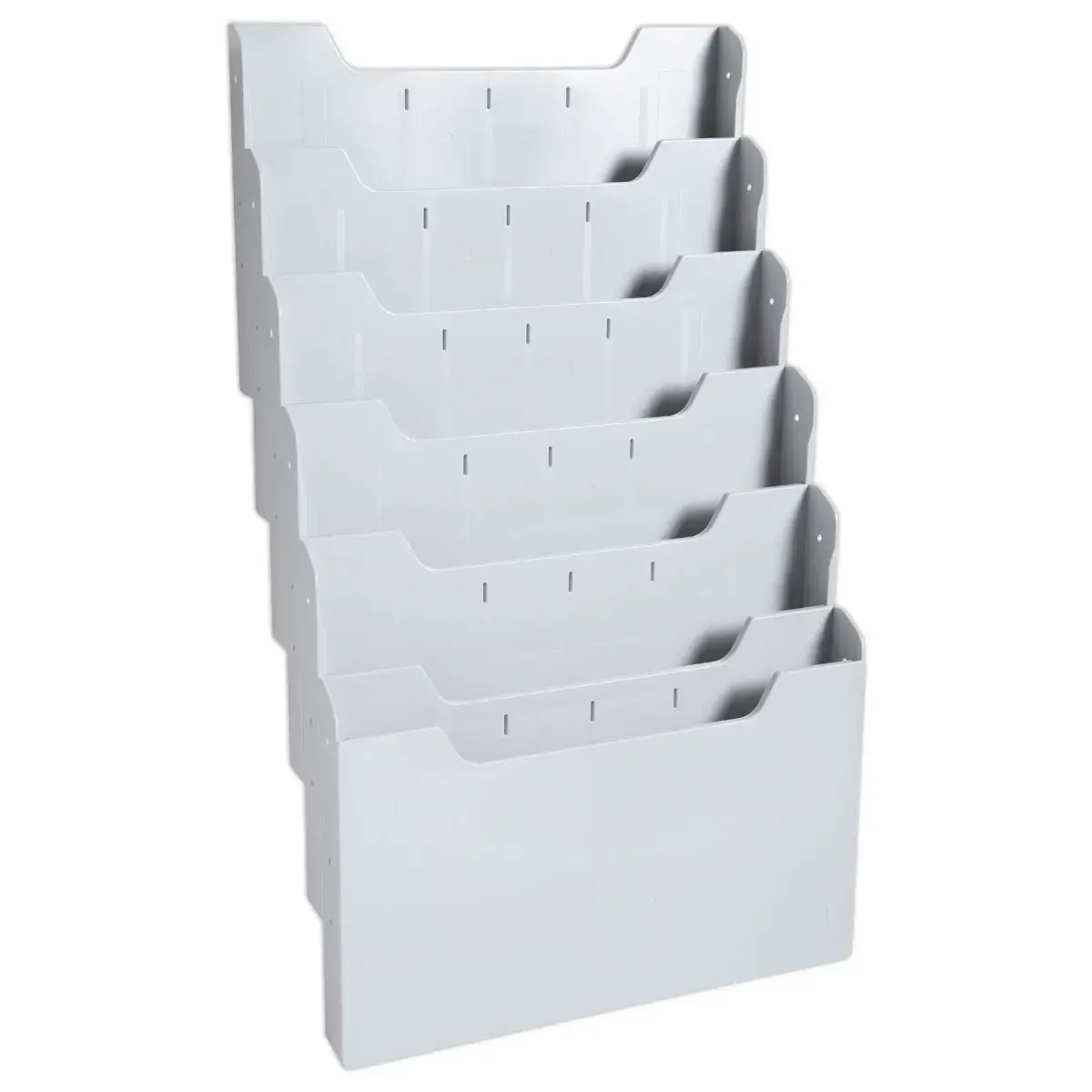Trieur mural modulable - Horizontal - 6 compartiments - Gris - EXACOMPTA