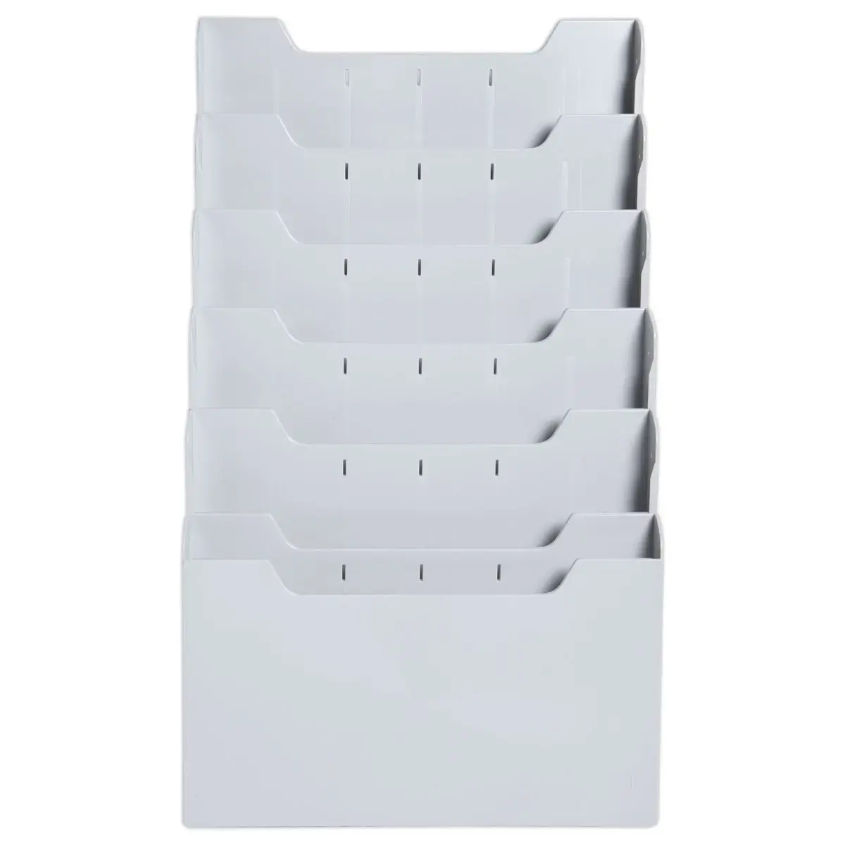 Trieur mural modulable - Horizontal - 6 compartiments - Gris - EXACOMPTA