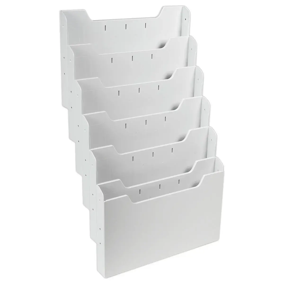 Trieur mural modulable - Horizontal - 6 compartiments - Gris - EXACOMPTA