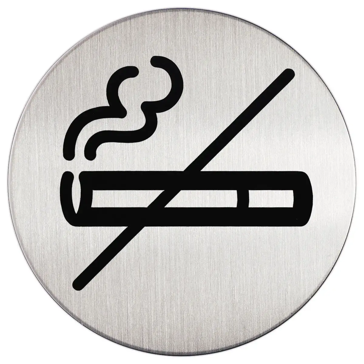 Plaque de porte ronde avec pictogramme D&eacute;fense de fumer - DURABLE 