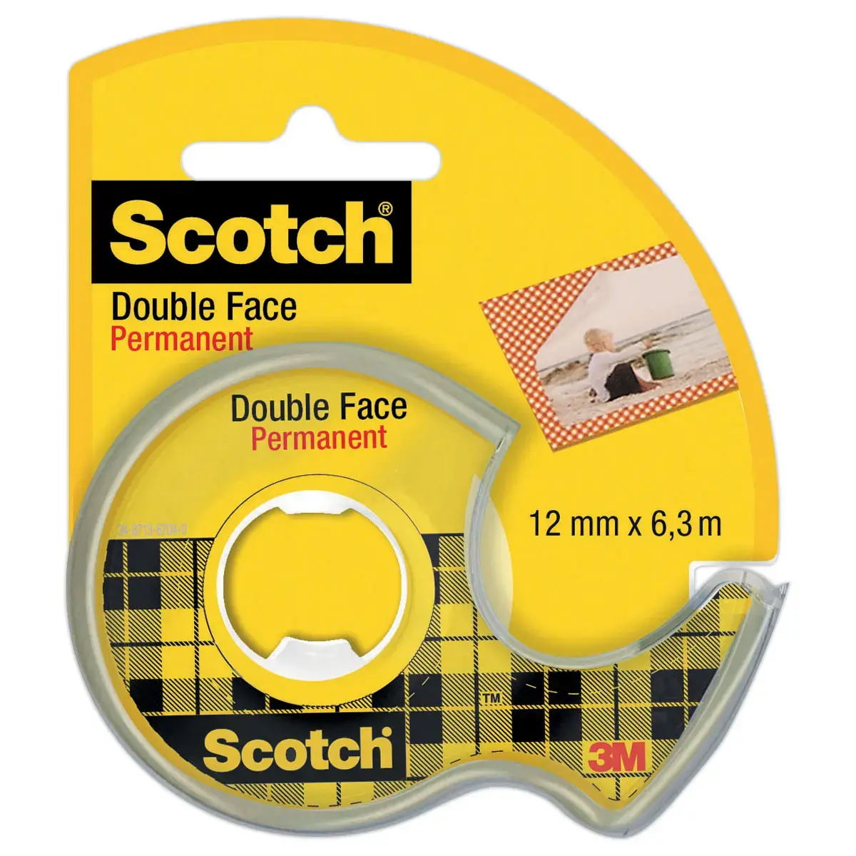 Dévidoir d'adhésif double face - 6 m x 12 mm - SCOTCH