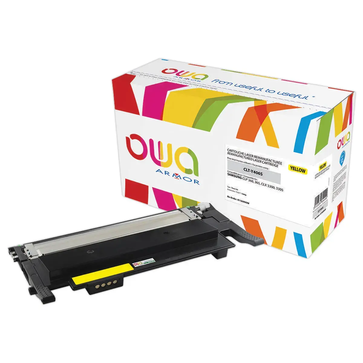Toner SAMSUNG jaune CLT-Y406S compatible ARMOR