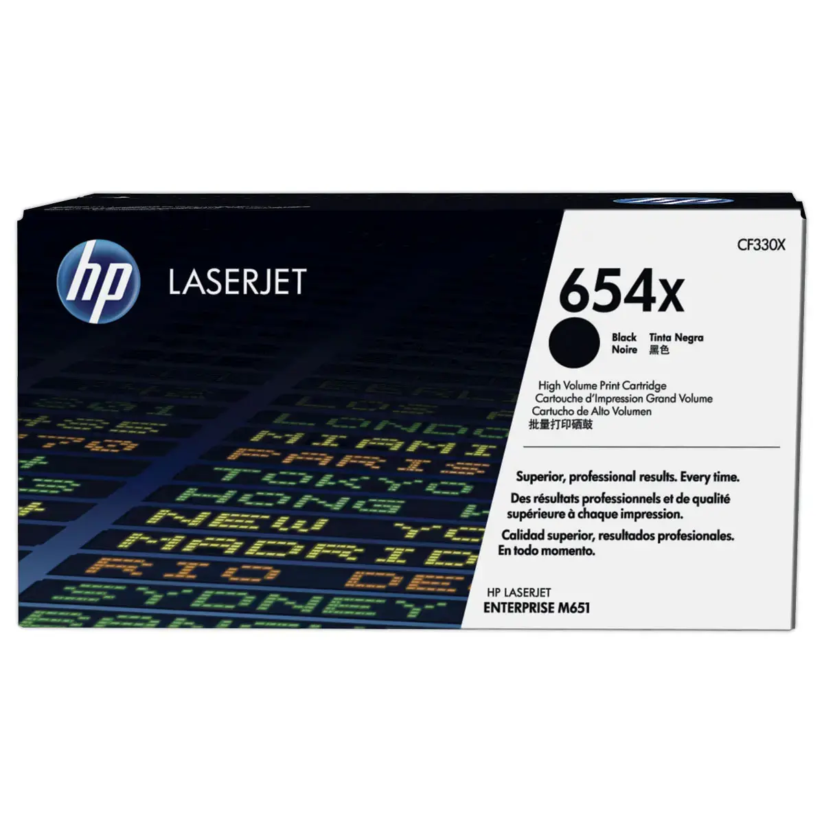 HP 654X CF330X toner noir Grande capacité
