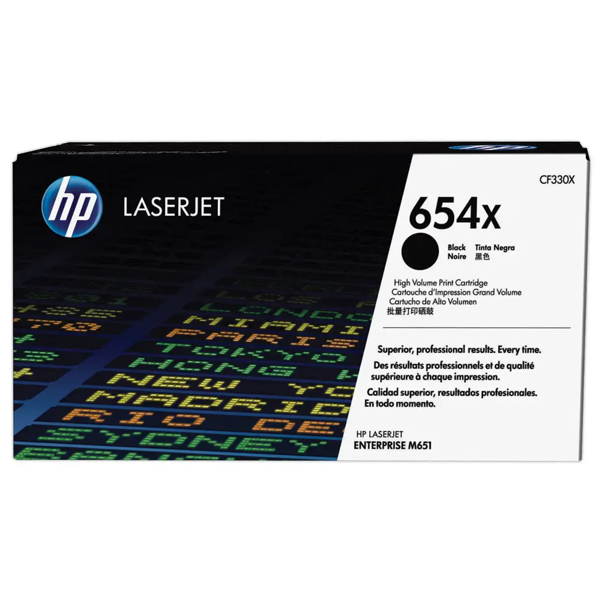 HP 654X CF330X toner noir Grande capacité