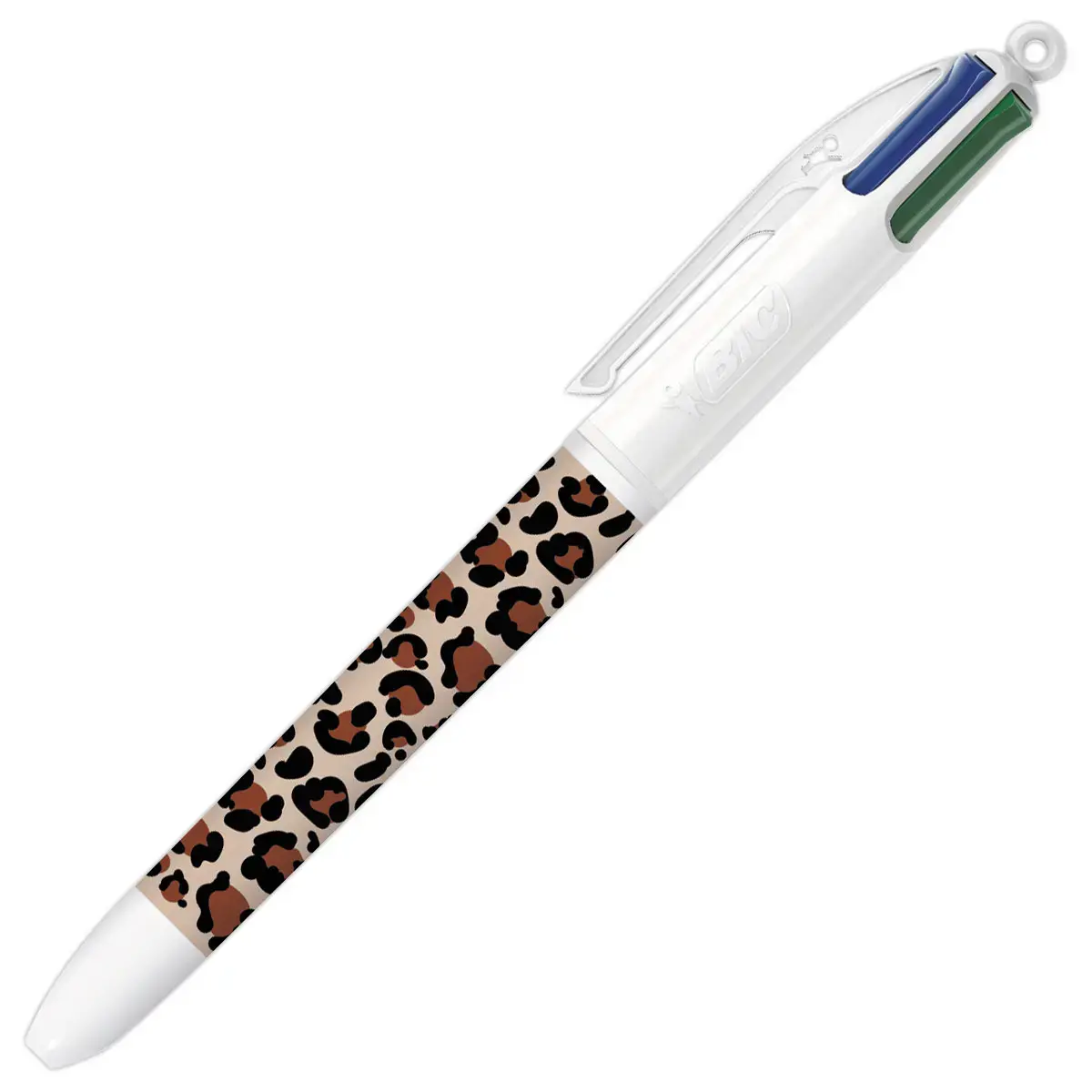 Stylo-bille 4 couleurs - Motif léopard - BIC