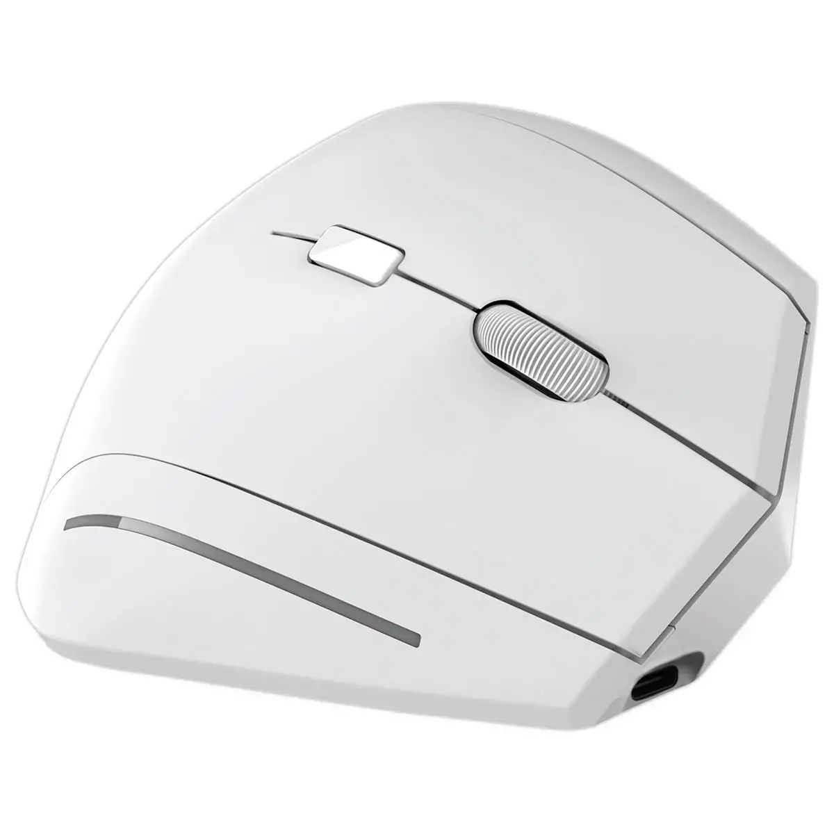 Souris ERGO sans fil - Verticale - Rechargeable - Blanc - T'NB