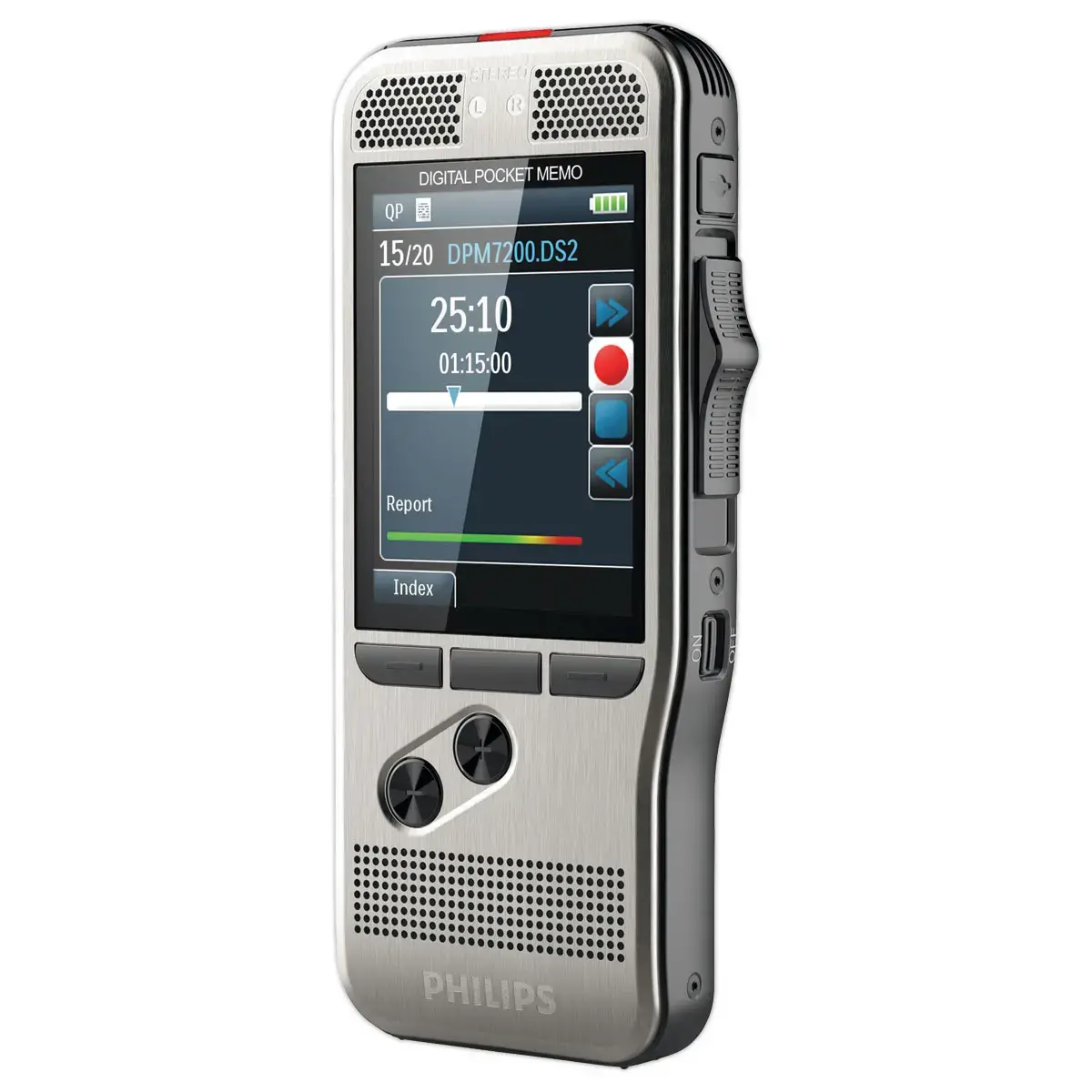 Machine à dicter numérique - Pocket mémo numérique PHILIPS 7 200