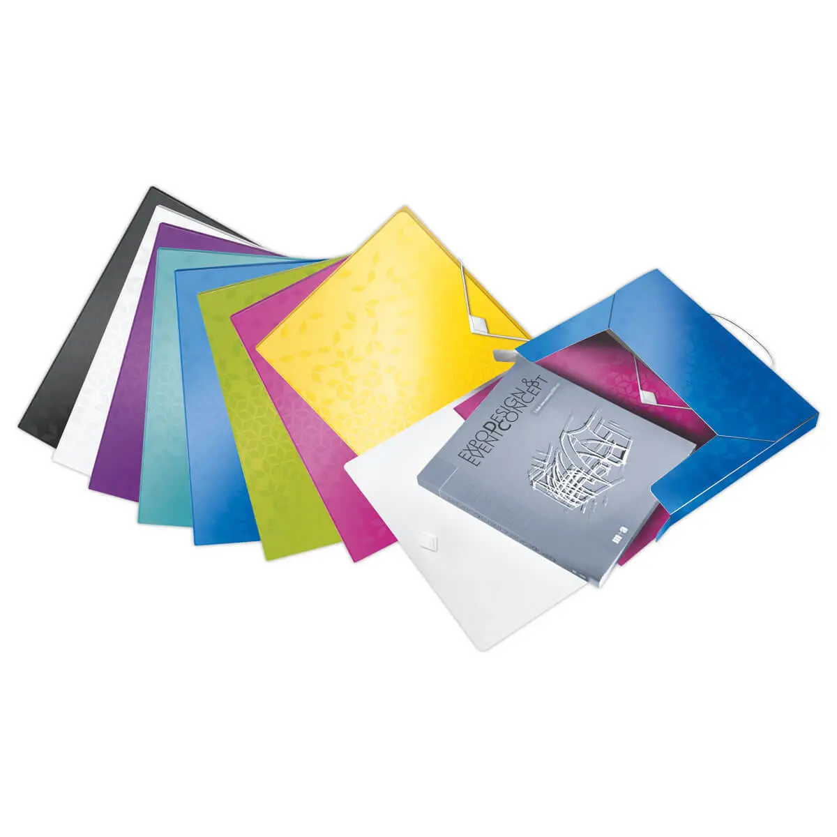 Bo&icirc;te de classement plastique WOW - Jaune - LEITZ 