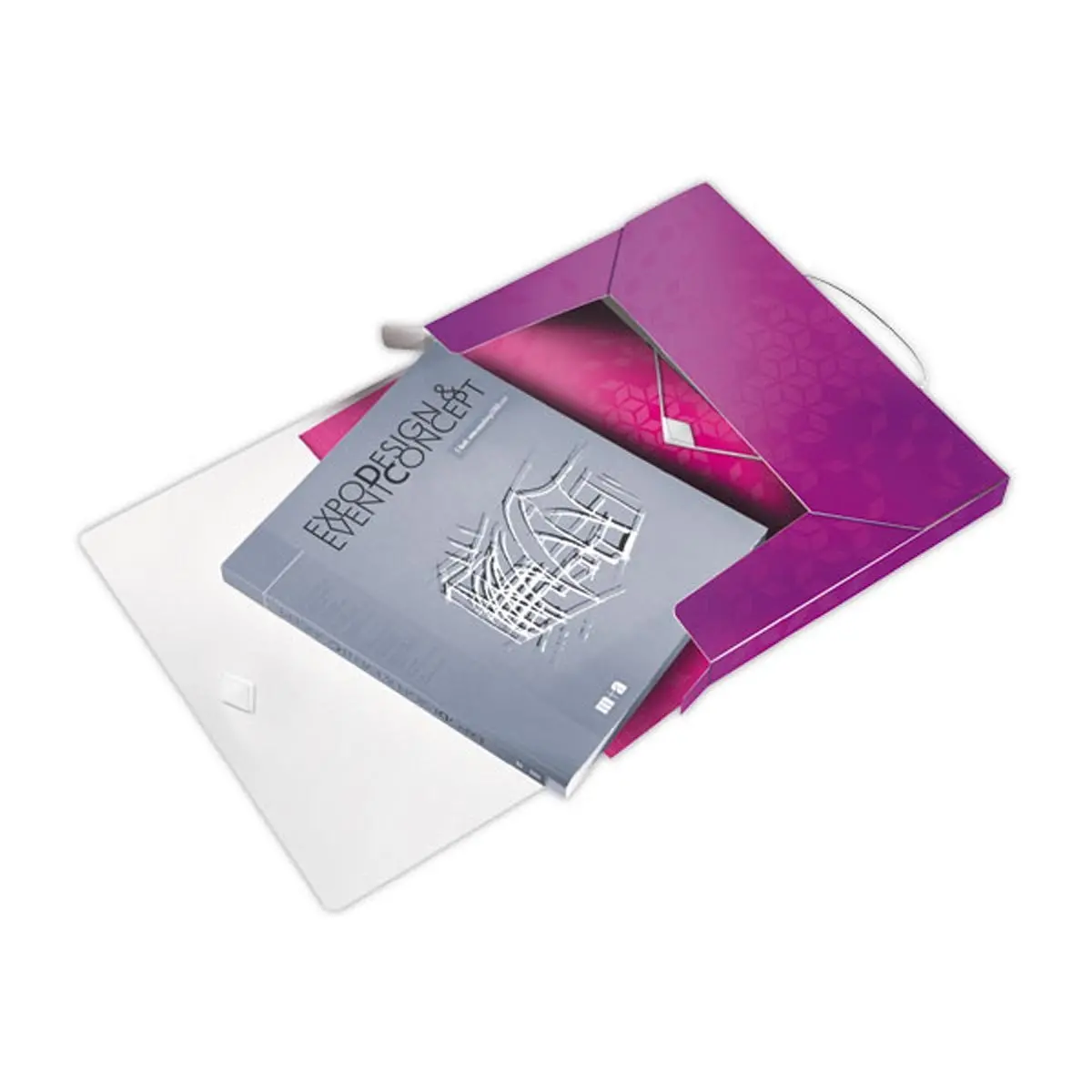 Bo&icirc;te de classement plastique WOW - Violet - LEITZ 