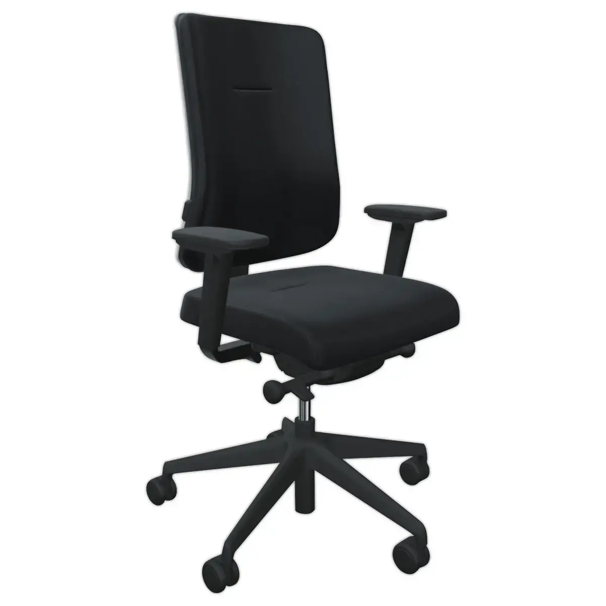 Siège synchrone ATILA ERGO tissu noir accotoirs 4D