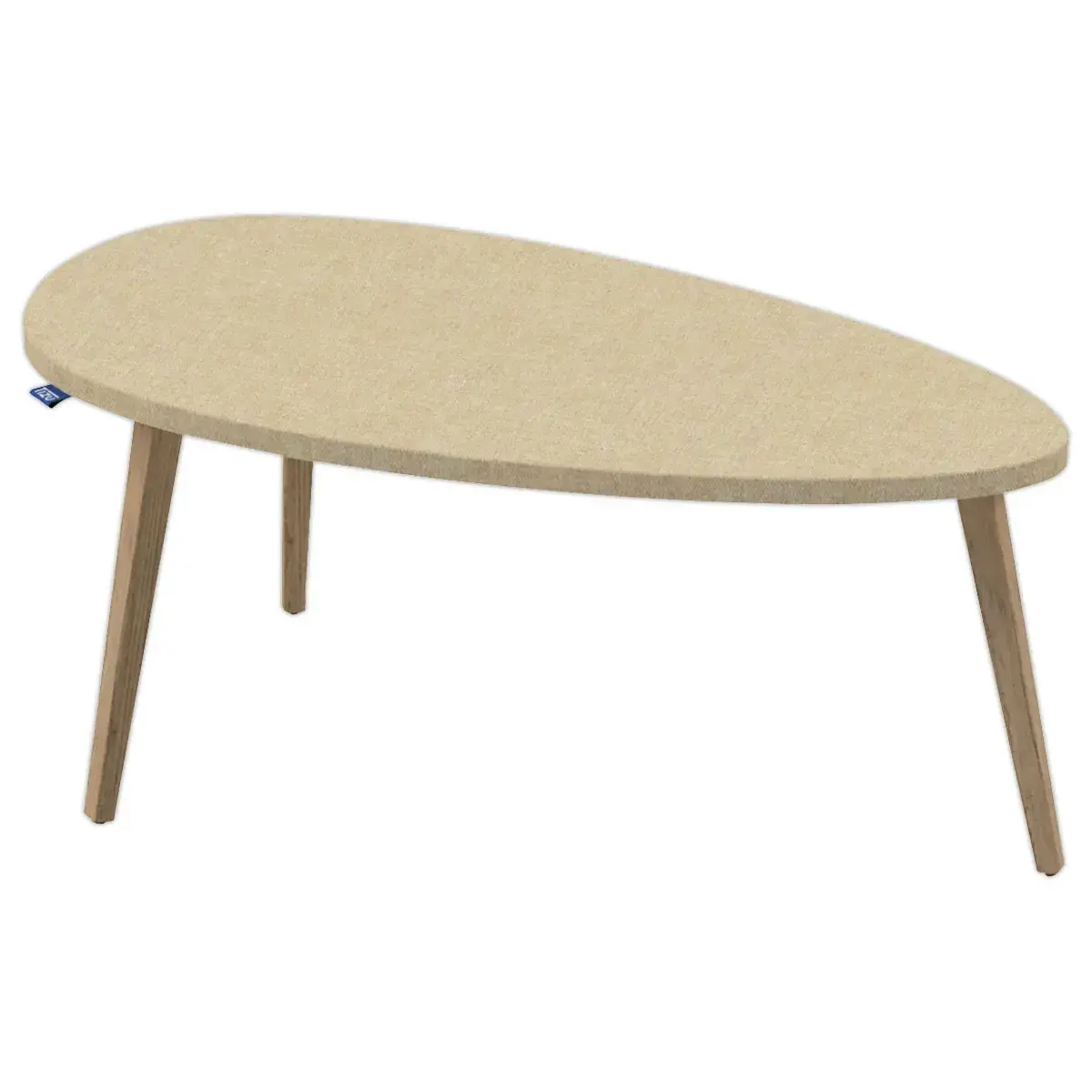 Table basse upcyclée Bellecombe - 95 x P 50 cm - Montée - Sable
