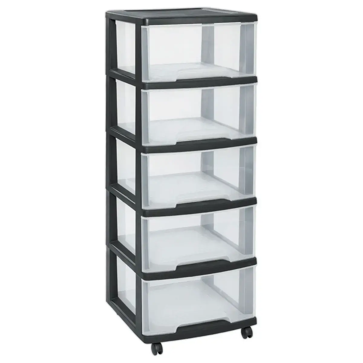 Tour de rangement - 5 X 20 L - Avec roues - CURVER 