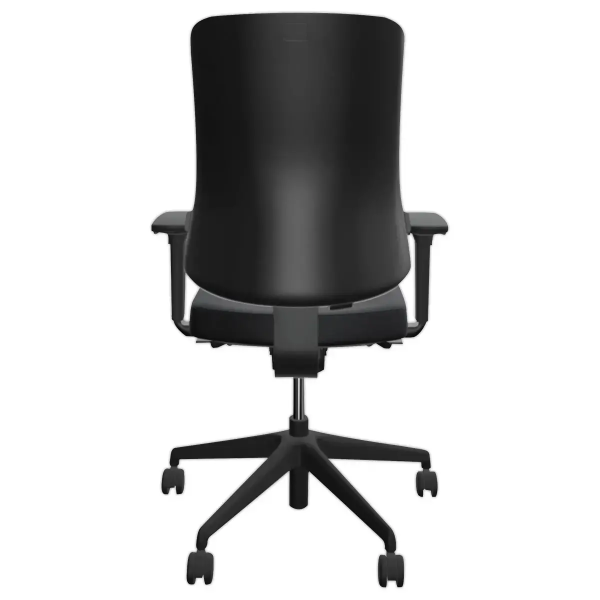 Siège synchrone ATILA ERGO tissu noir accotoirs 4D monté